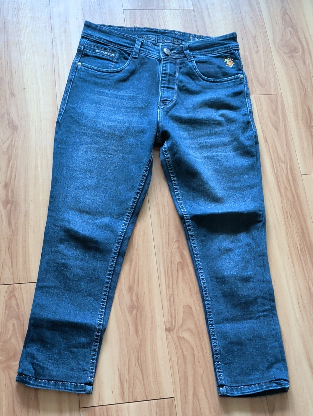 Dark Blue Women's Straight-Leg Jeans